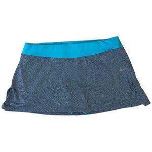 Nike Dr-Fit Aqua and Gray Skort Medium
